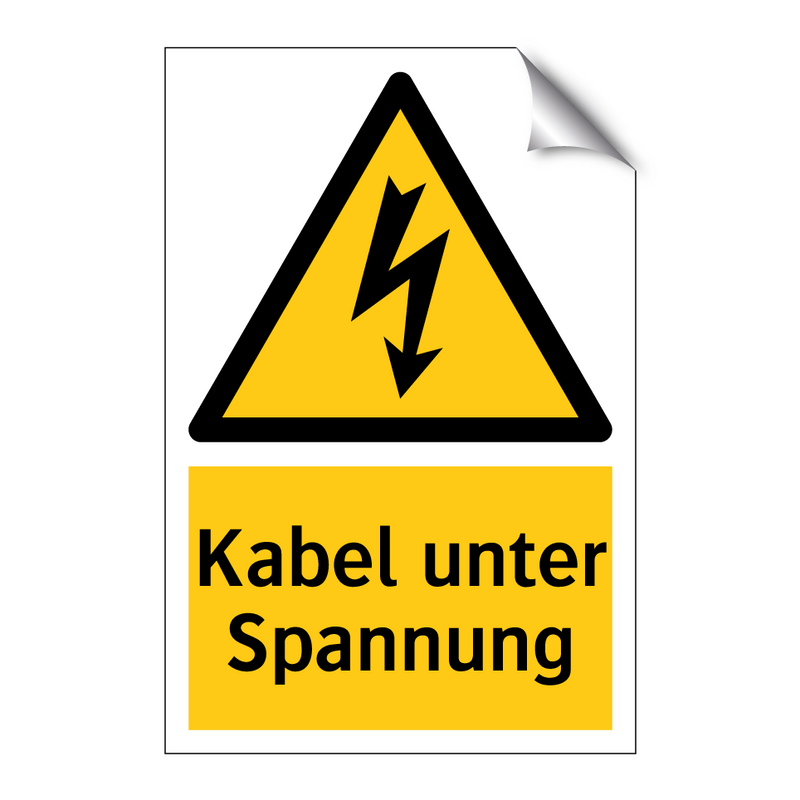 Kabel unter Spannung