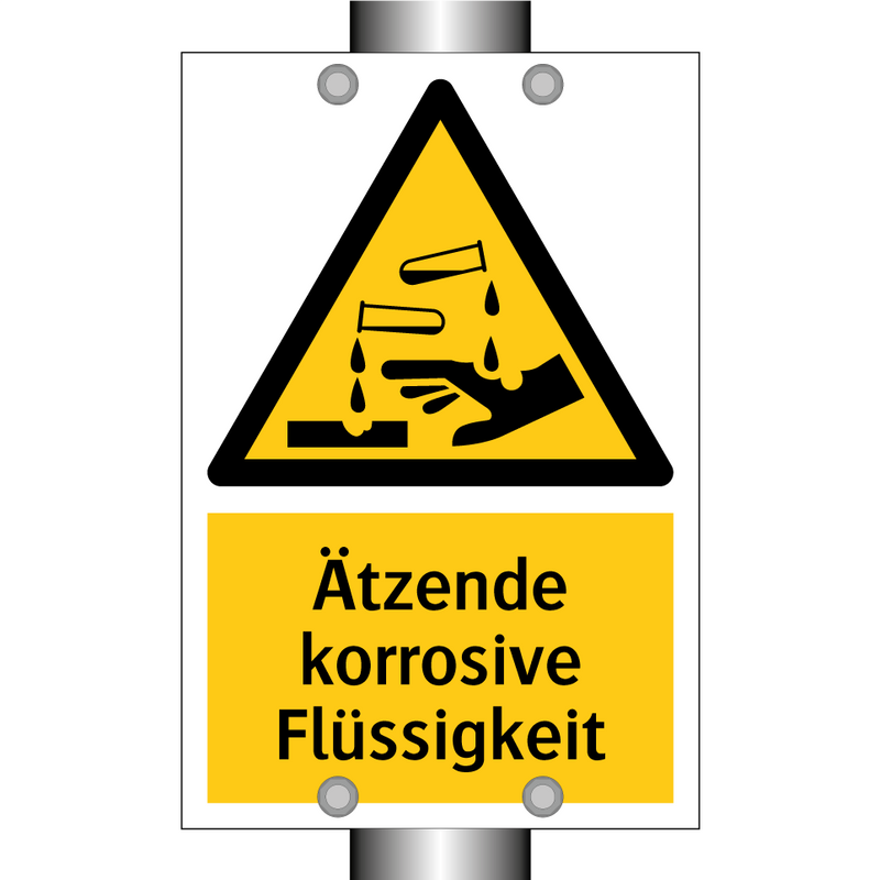 Ätzende korrosive Flüssigkeit