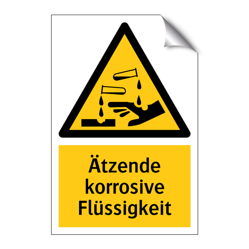 Ätzende korrosive Flüssigkeit