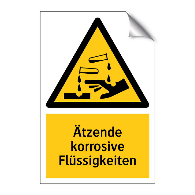 Ätzende korrosive Flüssigkeiten