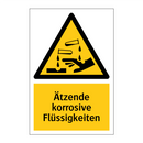 Ätzende korrosive Flüssigkeiten