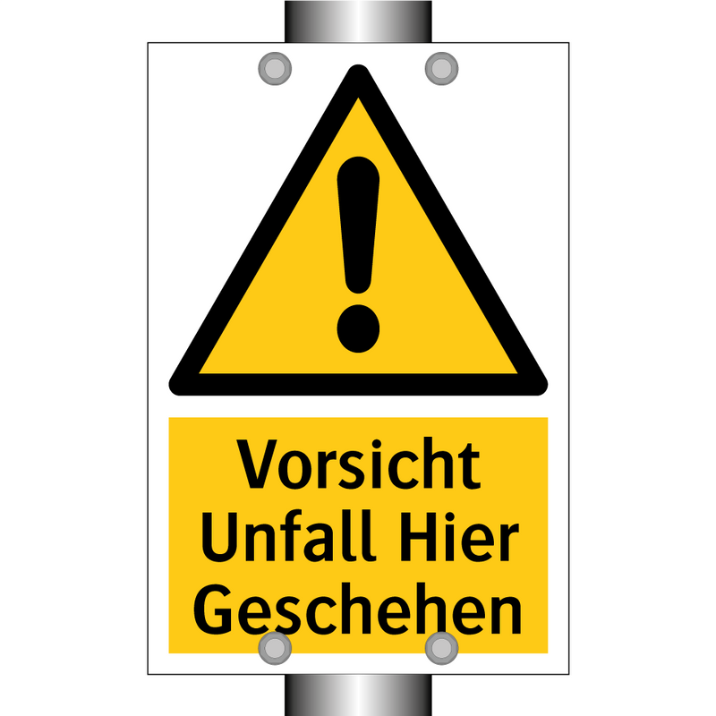 Vorsicht Unfall Hier Geschehen