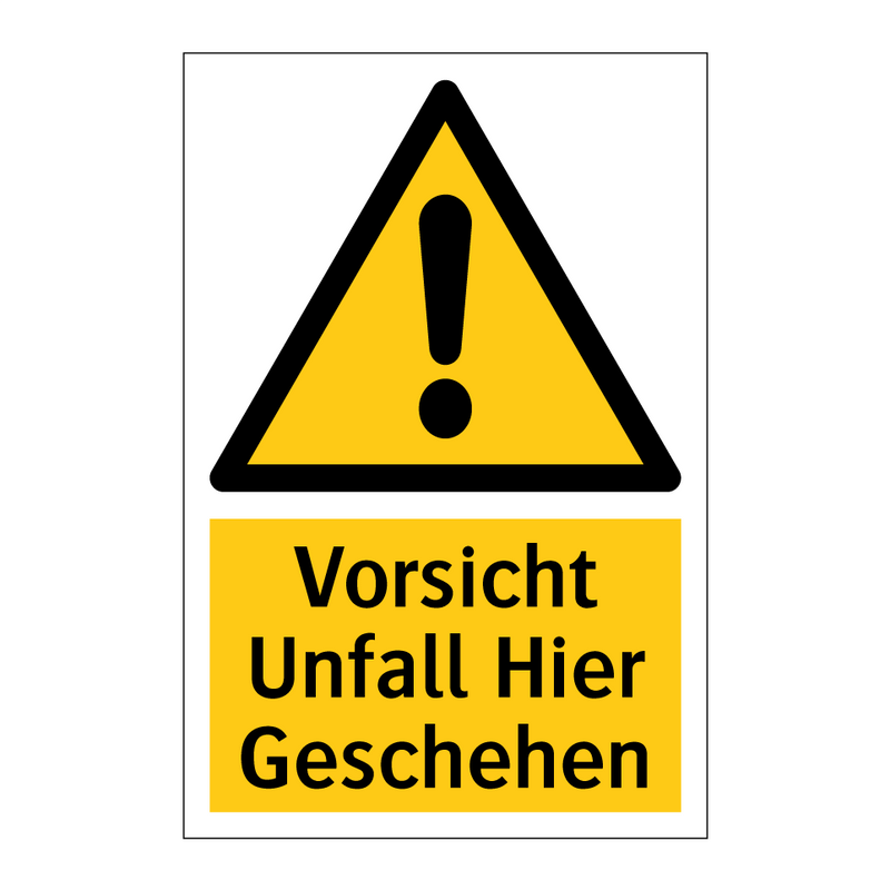 Vorsicht Unfall Hier Geschehen
