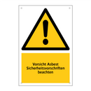 Vorsicht Asbest Sicherheitsvorschriften beachten