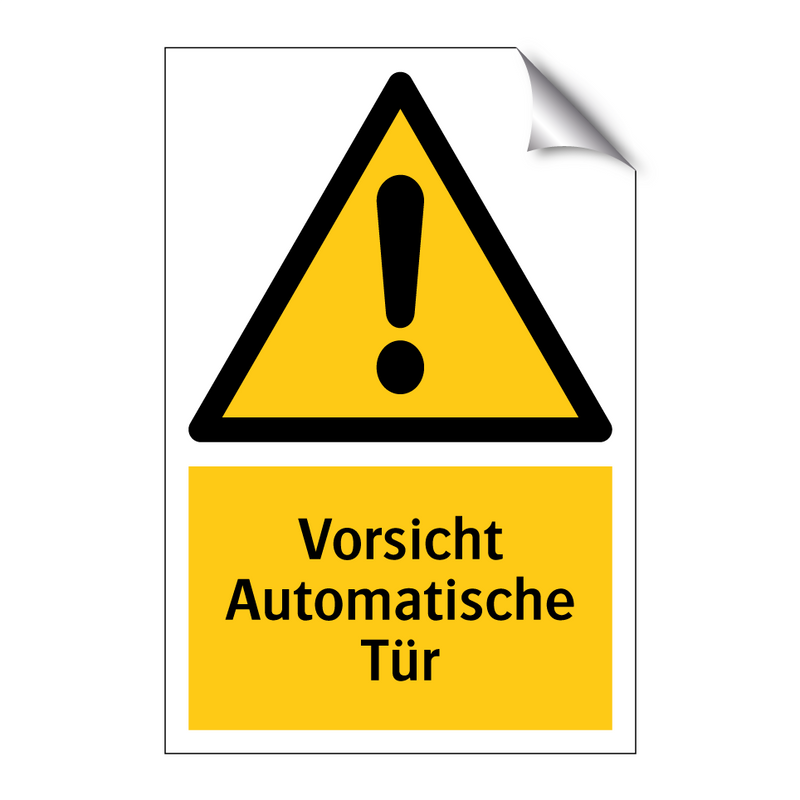 Vorsicht Automatische Tür