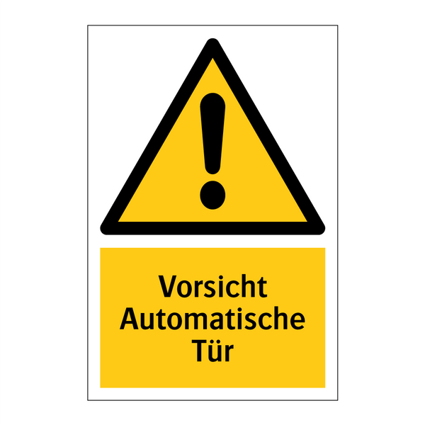 Vorsicht Automatische Tür