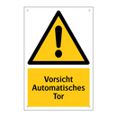 Vorsicht Automatisches Tor