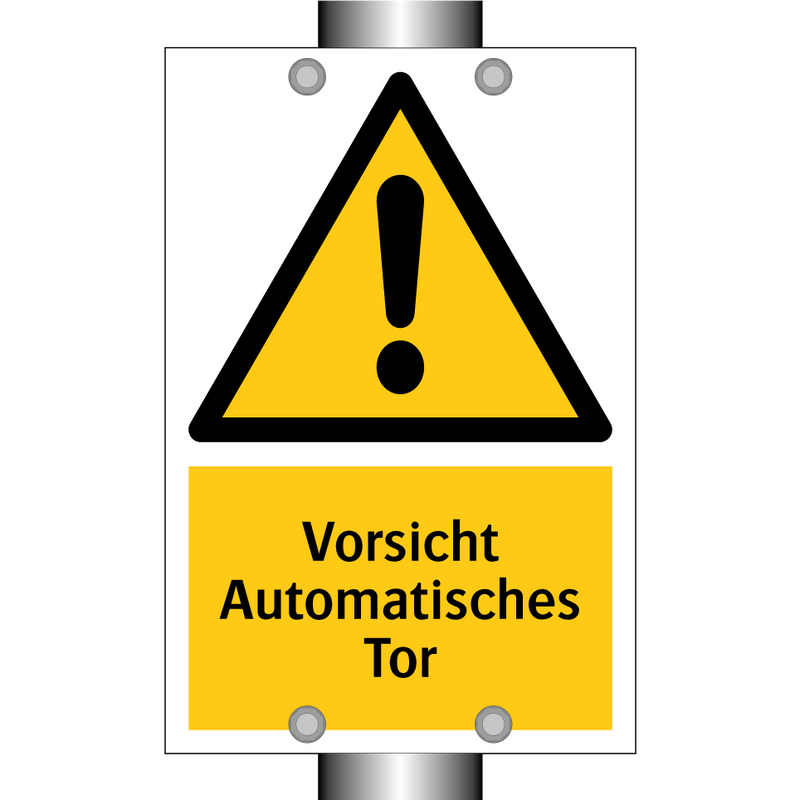 Vorsicht Automatisches Tor