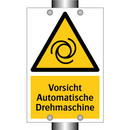 Vorsicht Automatische Drehmaschine