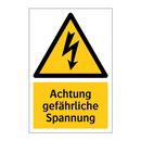 Achtung gefährliche Spannung