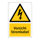 Vorsicht Stromkabel