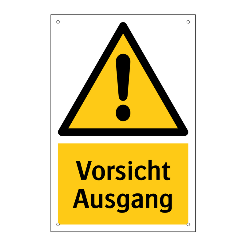 Vorsicht Ausgang