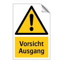 Vorsicht Ausgang