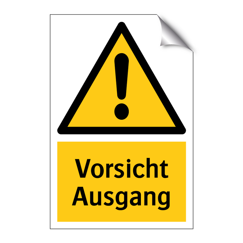 Vorsicht Ausgang