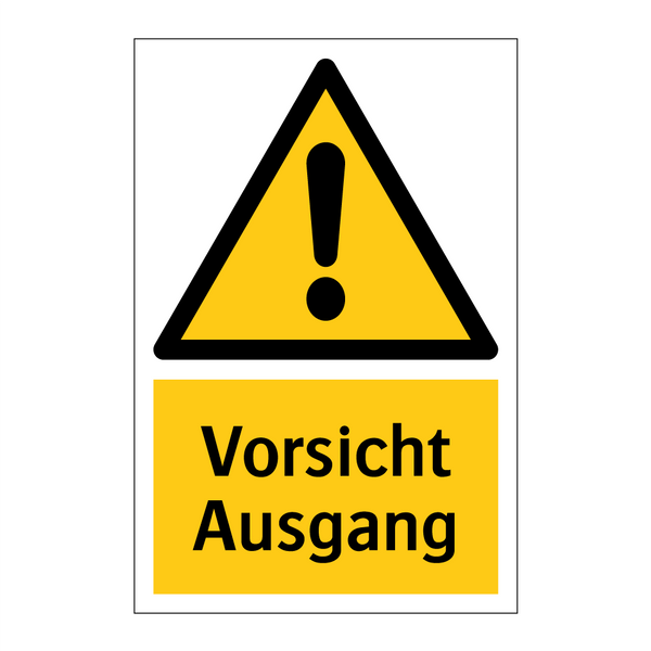 Vorsicht Ausgang