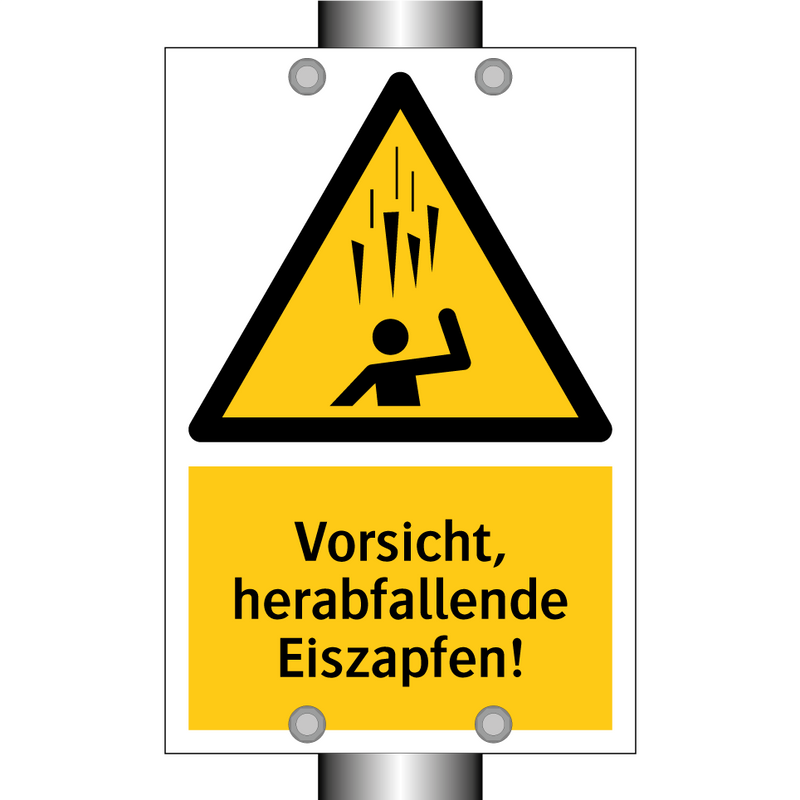 Vorsicht, herabfallende Eiszapfen!