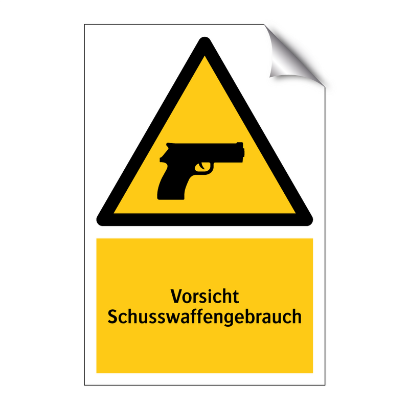 Vorsicht Schusswaffengebrauch