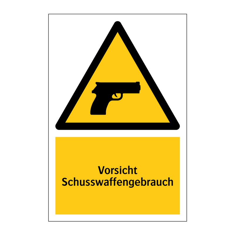 Vorsicht Schusswaffengebrauch