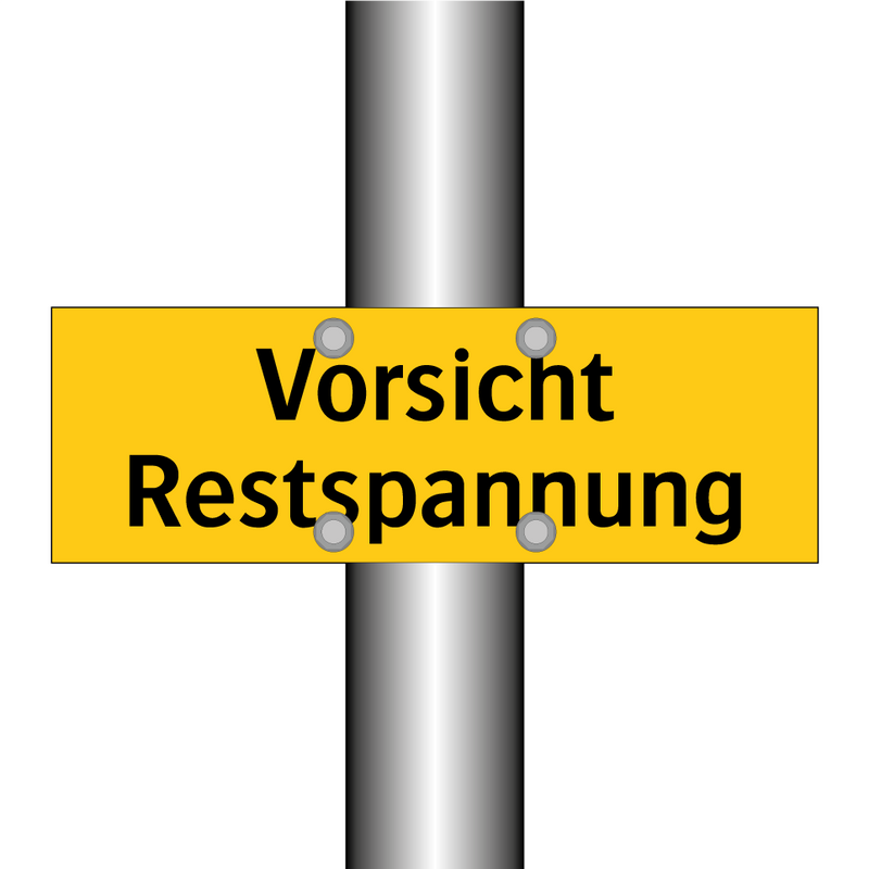 Vorsicht Restspannung