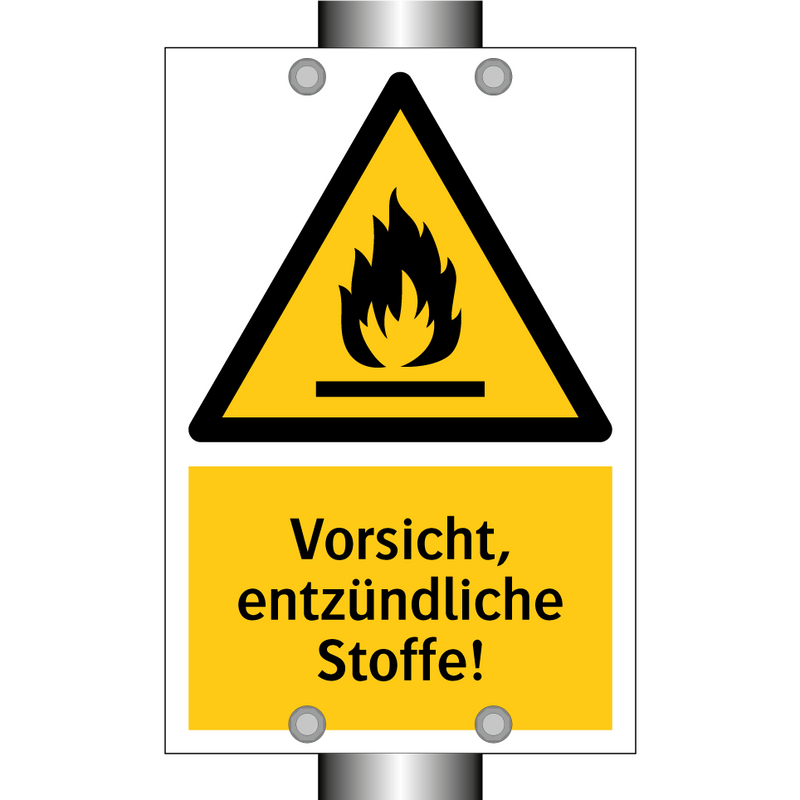 Vorsicht, entzündliche Stoffe!