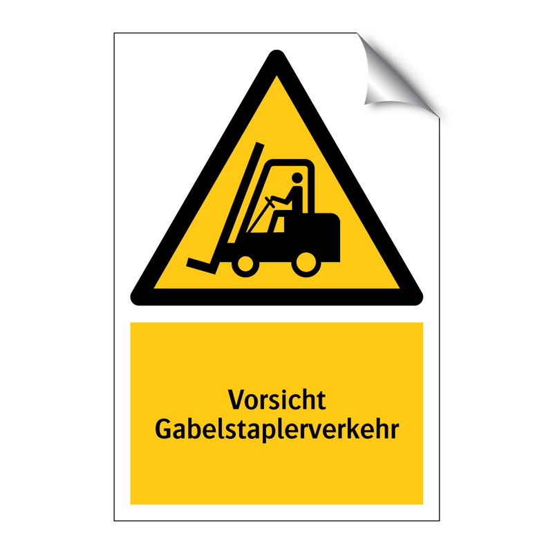 Vorsicht Gabelstaplerverkehr