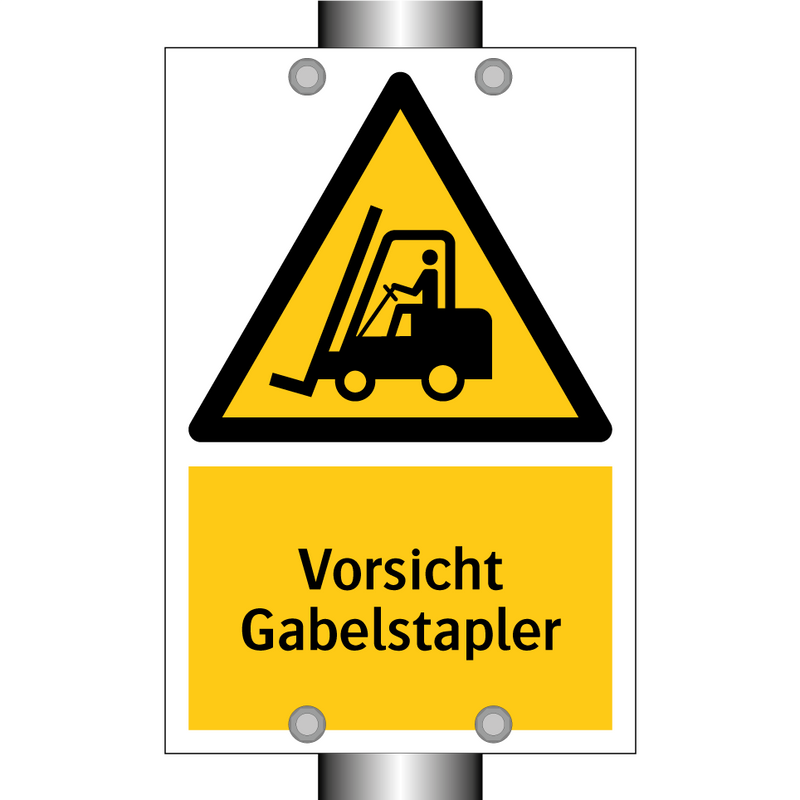 Vorsicht Gabelstapler