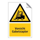Vorsicht Gabelstapler