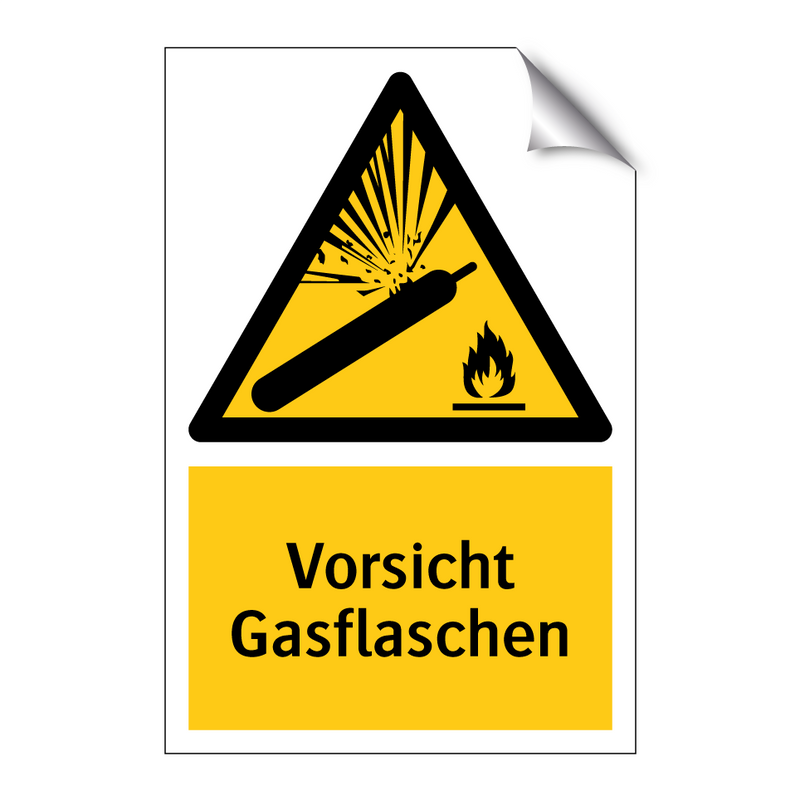 Vorsicht Gasflaschen