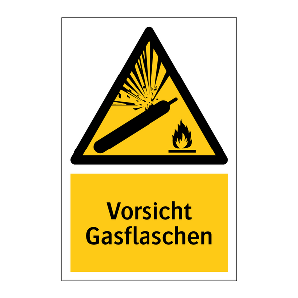 Vorsicht Gasflaschen