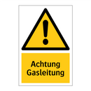 Achtung Gasleitung