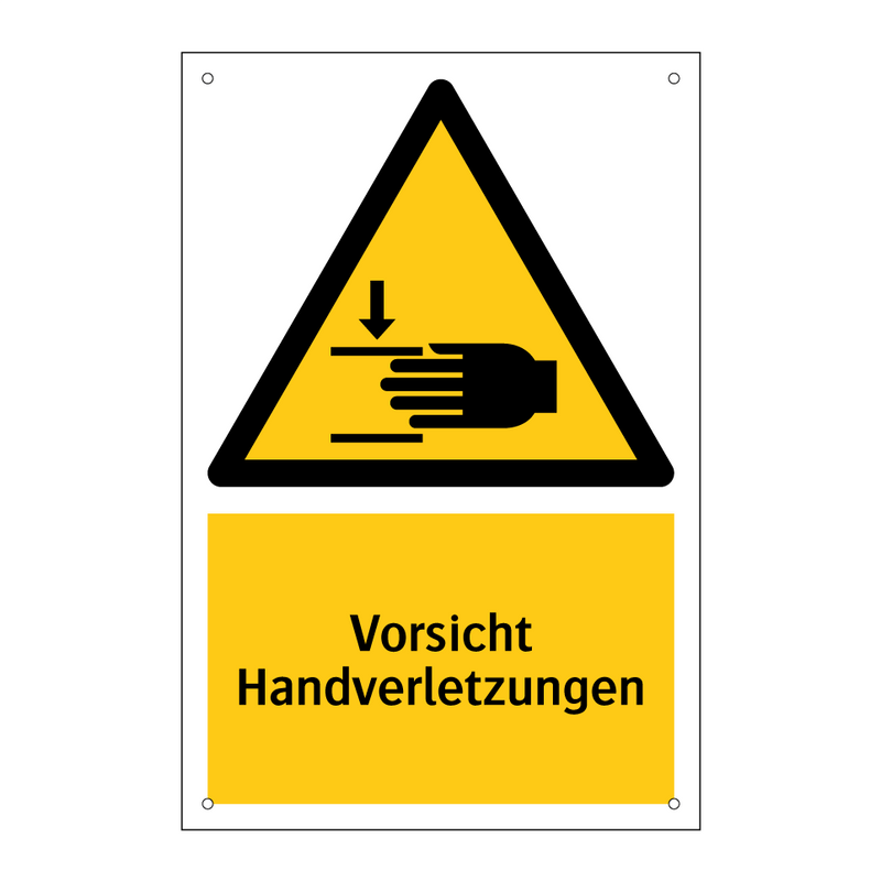 Vorsicht Handverletzungen
