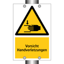 Vorsicht Handverletzungen