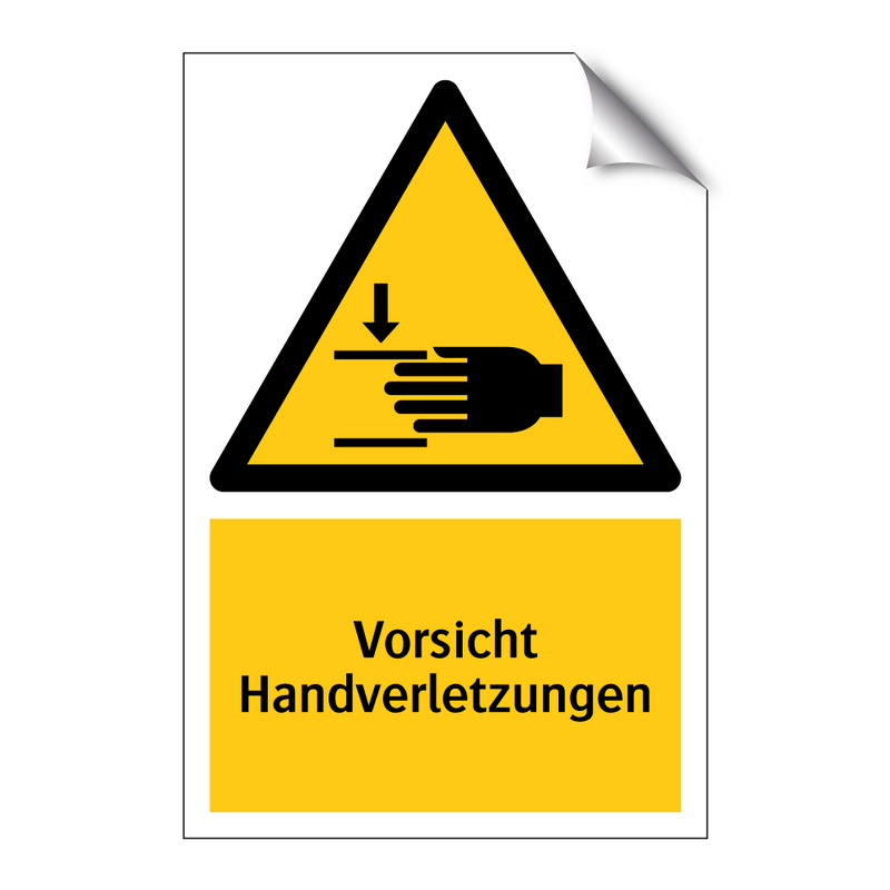 Vorsicht Handverletzungen
