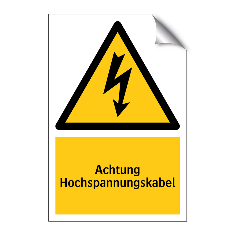 Achtung Hochspannungskabel