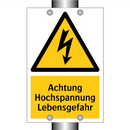 Achtung Hochspannung Lebensgefahr