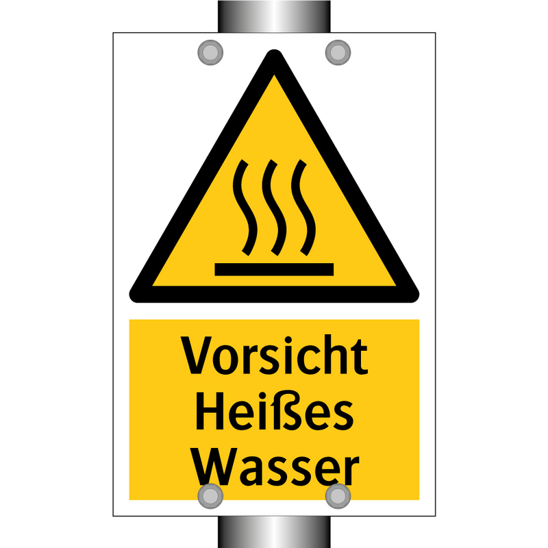 Vorsicht Heißes Wasser