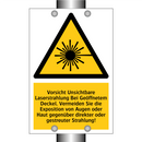 Vorsicht Unsichtbare Laserstrahlung Bei Geöffnetem Deckel. Vermeiden Sie die Exposition von Augen oder Haut gegenüber direkter oder gestreuter Strahlung!