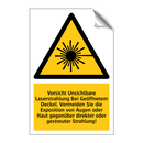 Vorsicht Unsichtbare Laserstrahlung Bei Geöffnetem Deckel. Vermeiden Sie die Exposition von Augen oder Haut gegenüber direkter oder gestreuter Strahlung!