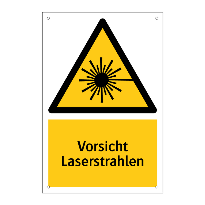 Vorsicht Laserstrahlen