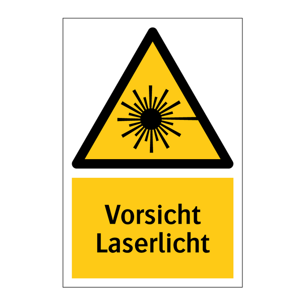 Vorsicht Laserlicht