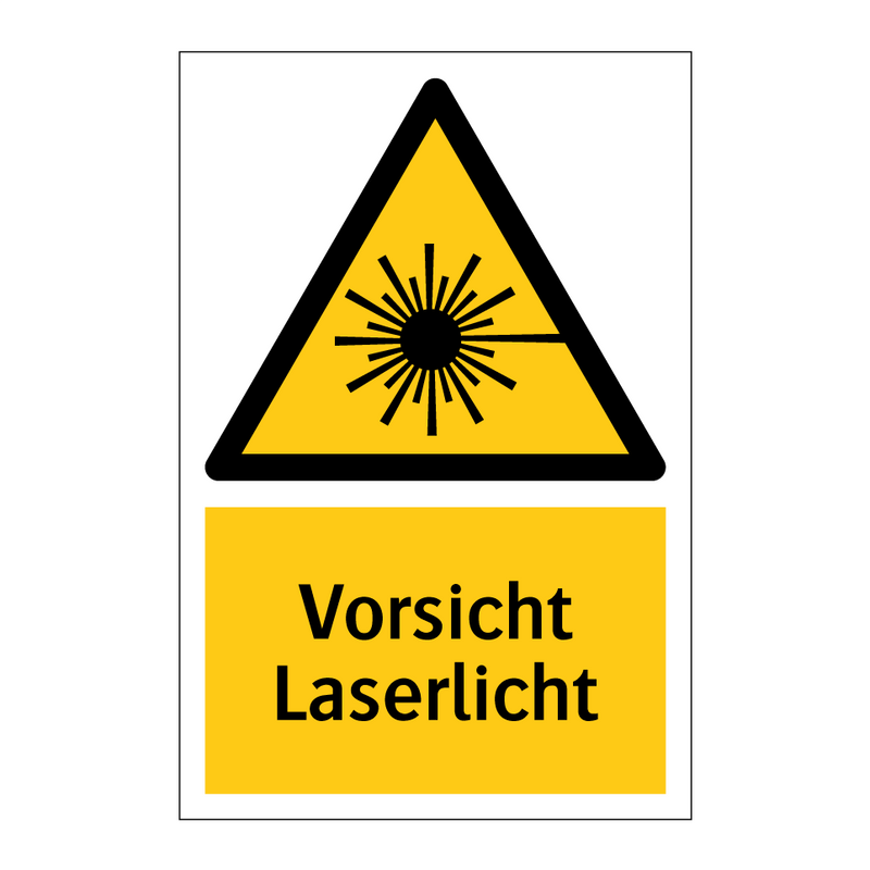 Vorsicht Laserlicht