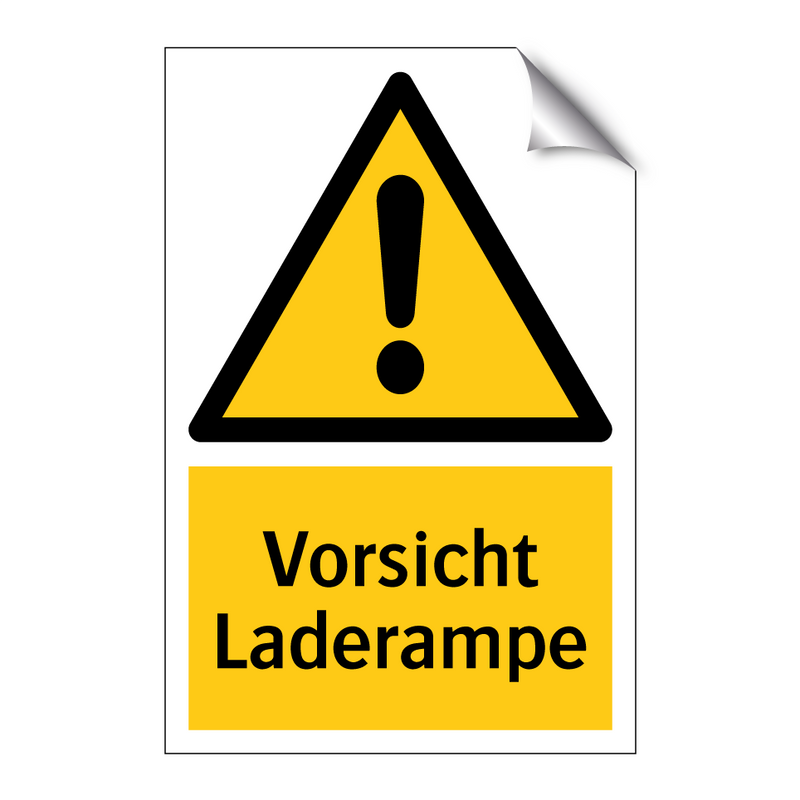 Vorsicht Laderampe