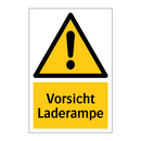 Vorsicht Laderampe