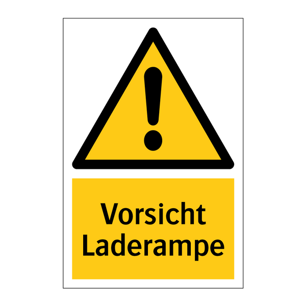 Vorsicht Laderampe