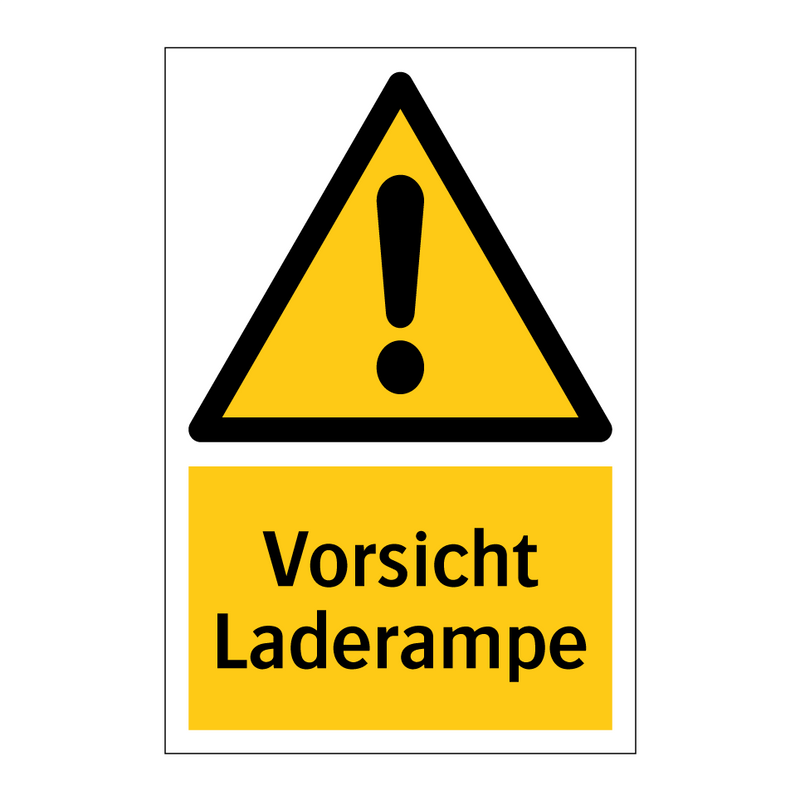 Vorsicht Laderampe