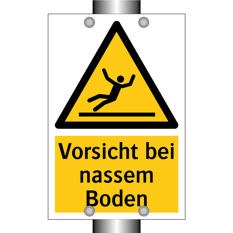 Vorsicht bei nassem Boden