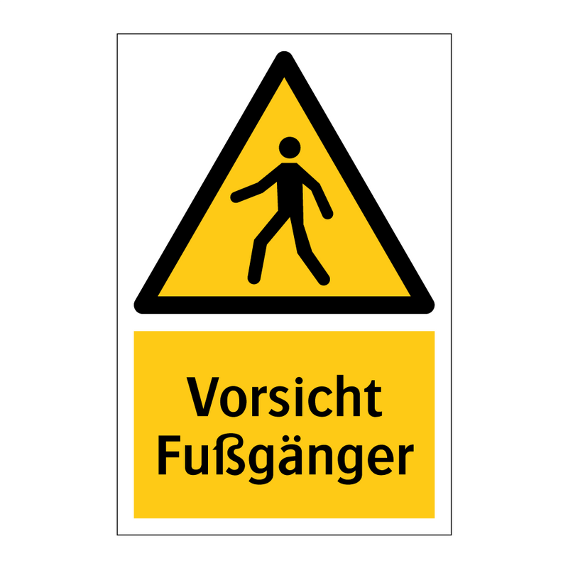 Vorsicht Fußgänger