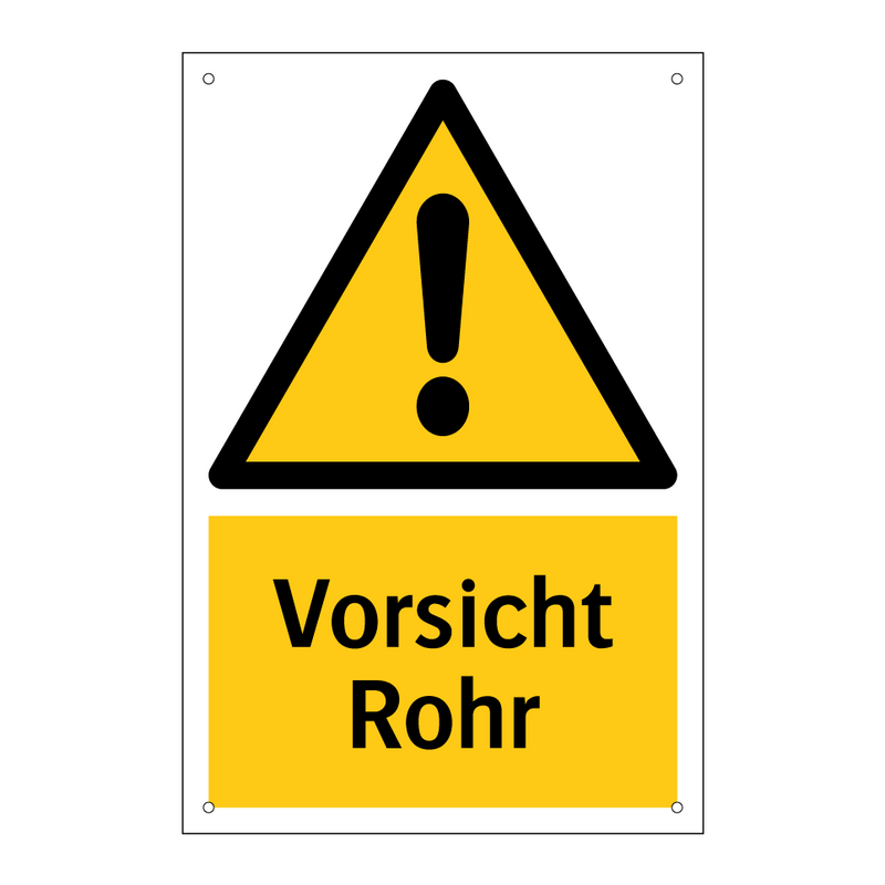 Vorsicht Rohr
