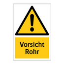 Vorsicht Rohr