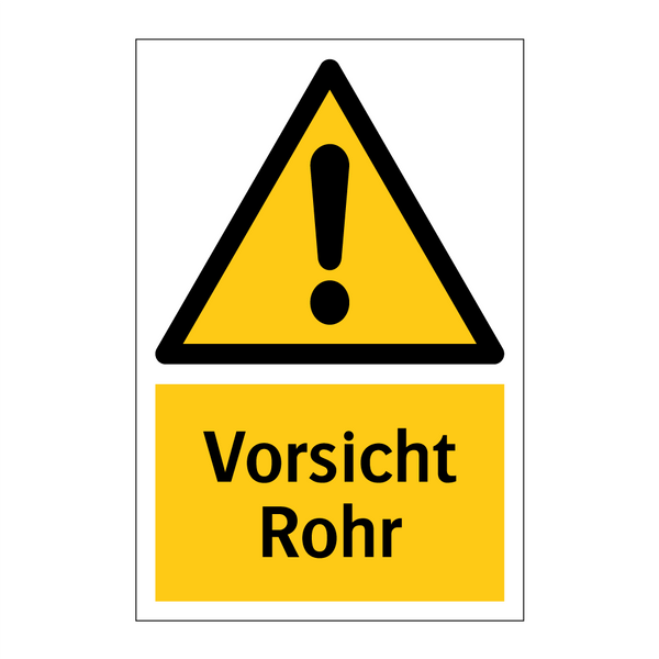 Vorsicht Rohr